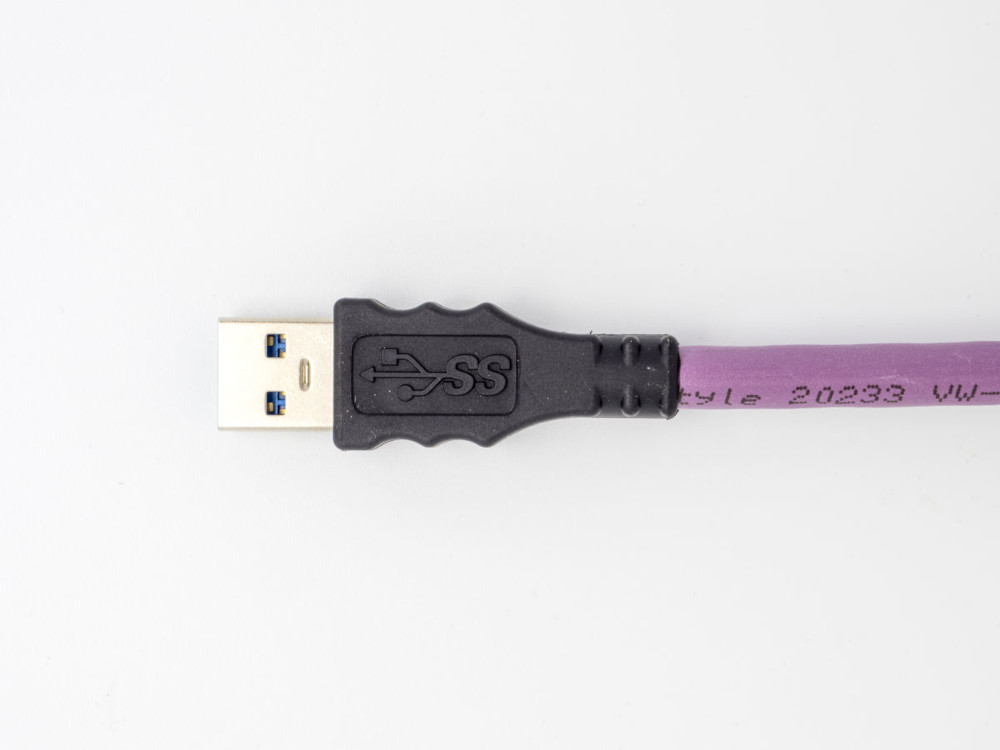USB 3.0 A, gerade Umspritzung