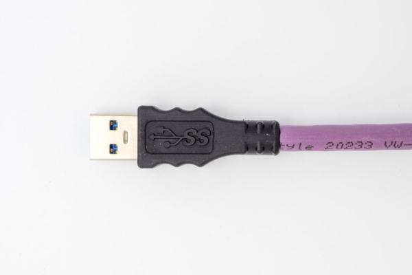 USB 3.0 A, gerade Umspritzung